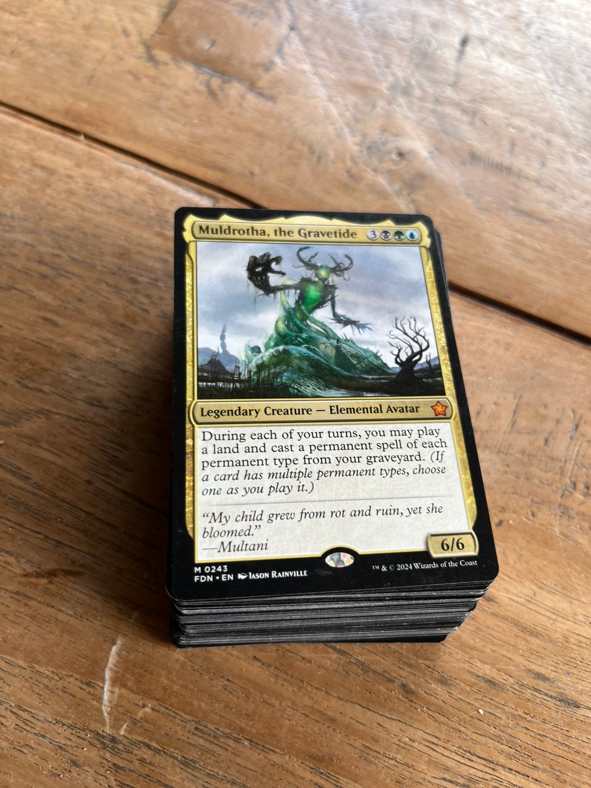 Magic the gathering deck muldrotha graveyard, Ophalen of Verzenden, Zo goed als nieuw, Speeldeck