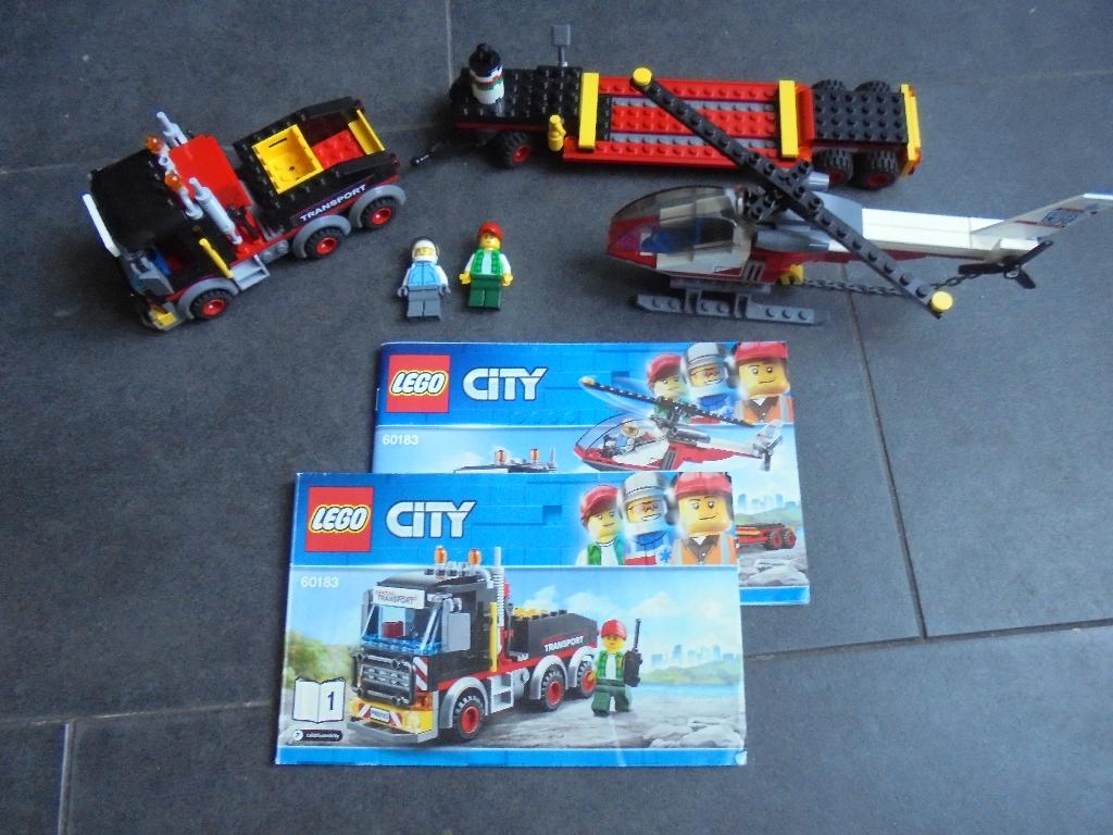 lego city 60183 vrachtwagen met helikopter, City, Compleet, Lego, Ophalen of Verzenden