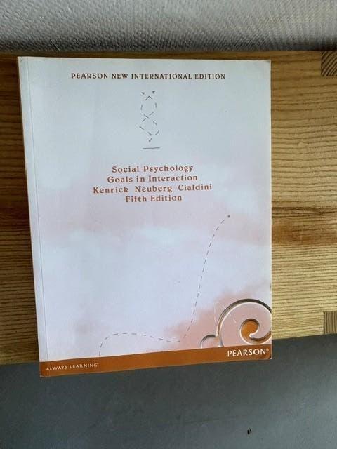 Social Psychology, Pearson, Ophalen of Verzenden, Zo goed als nieuw, Sociale psychologie