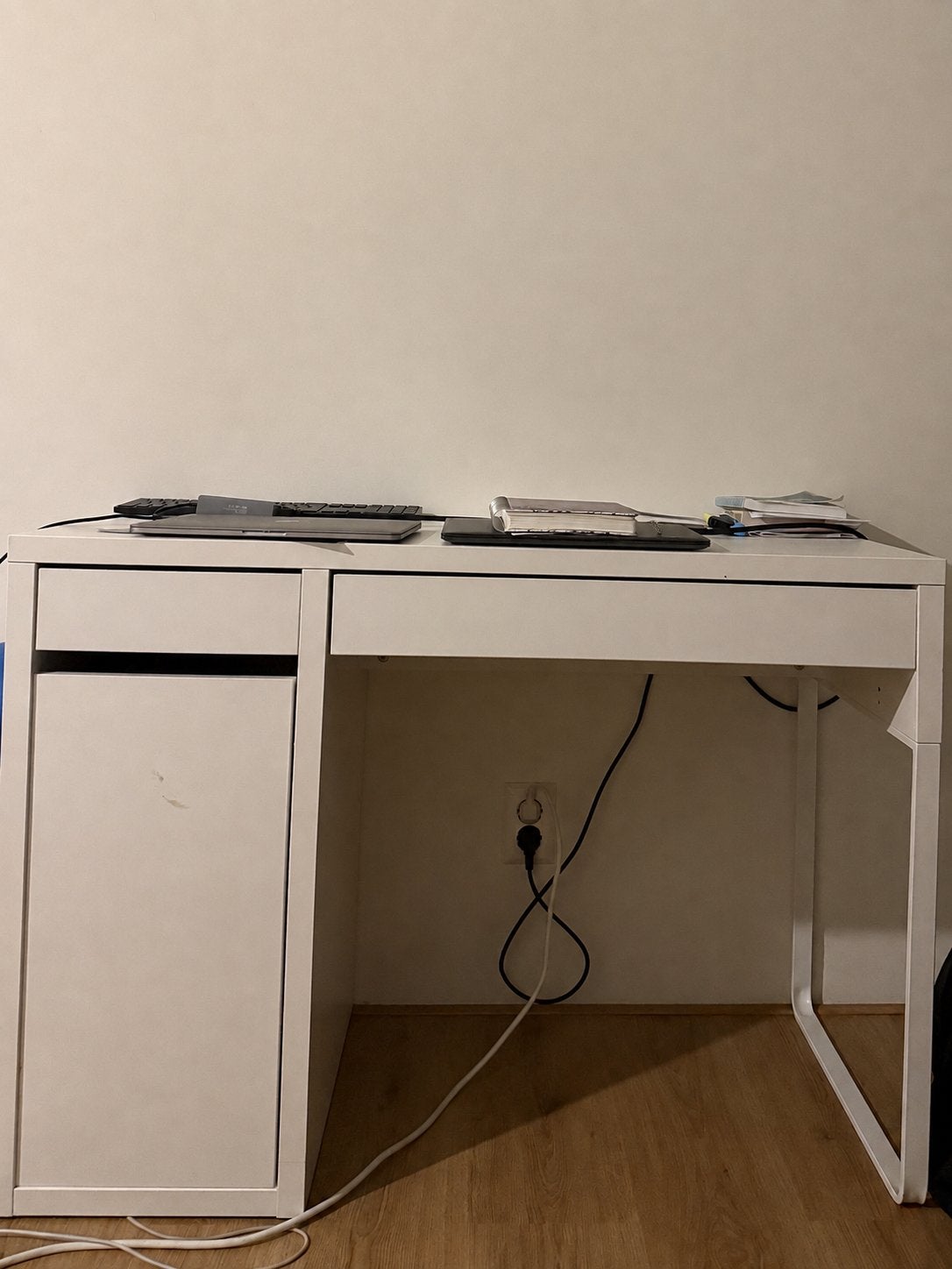 IKEA bureau met opbergruimte - Wit, Ophalen, Opbergruimte, Gebruikt, IKEA