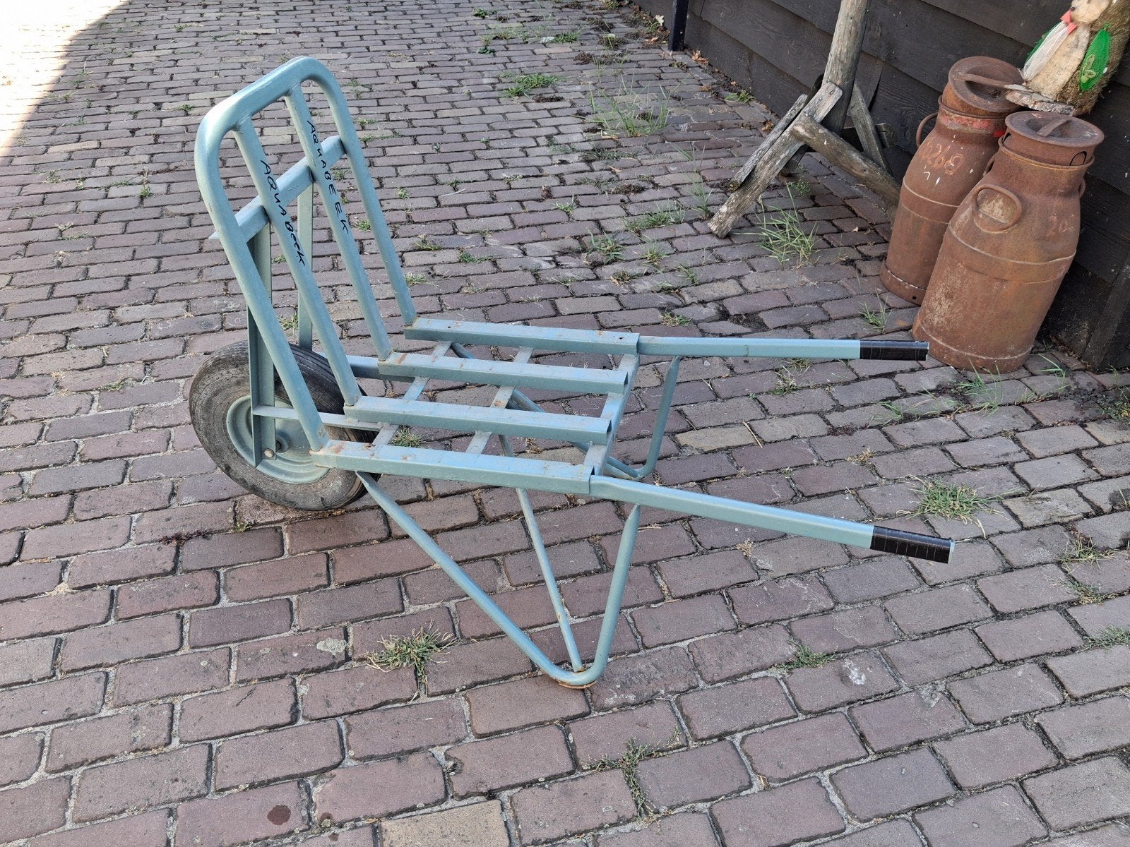 Stevige steenkruiwagen voor zwaar werk, Ophalen, Onbekend, Handmatig, Gebruikt