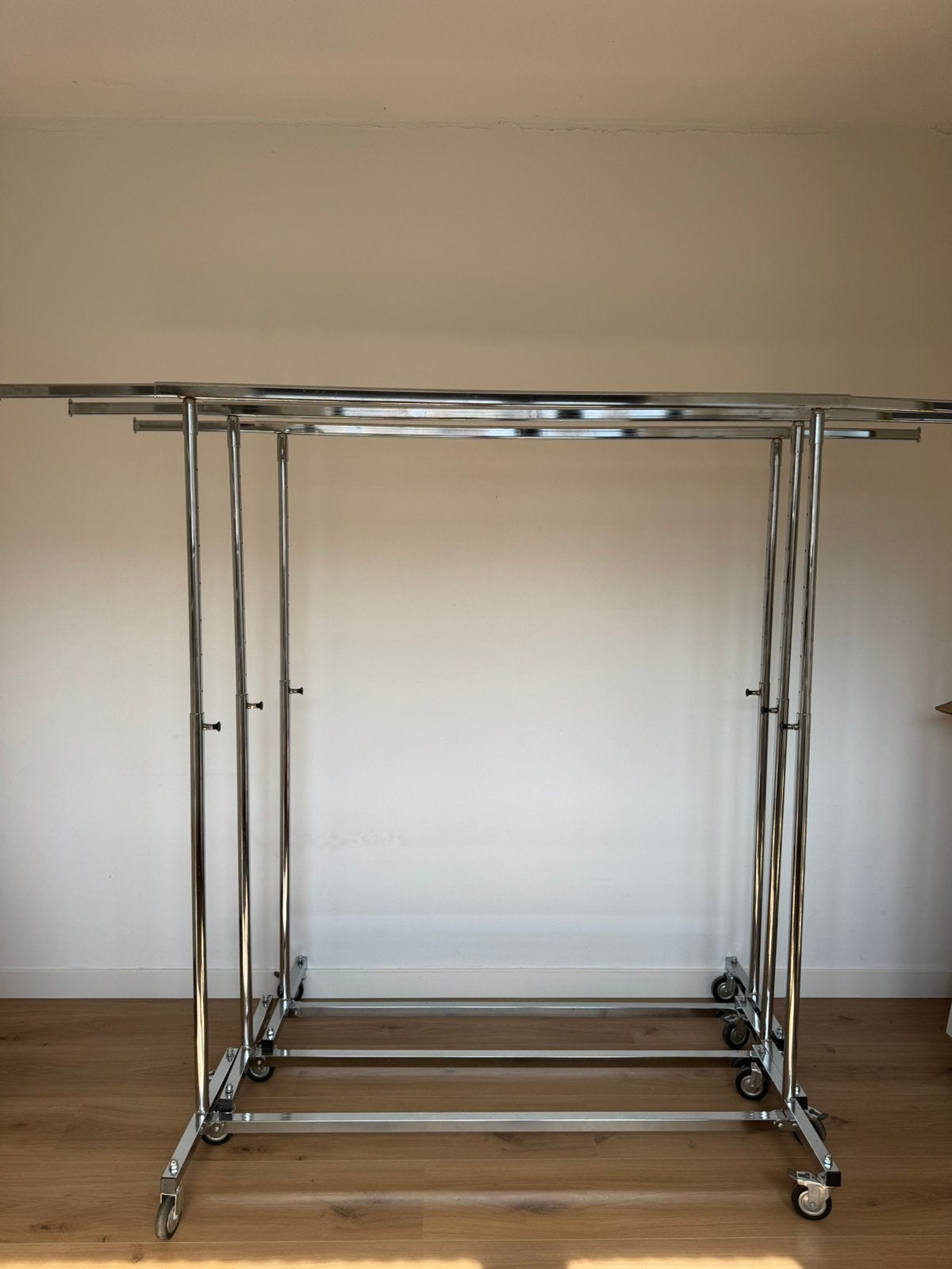 Bleijenberg Vouwrekken chroom 3 stuks, B150 x H118-200 cm, Kleding | Dames, Kledingrekken, Ophalen, Zo goed als nieuw