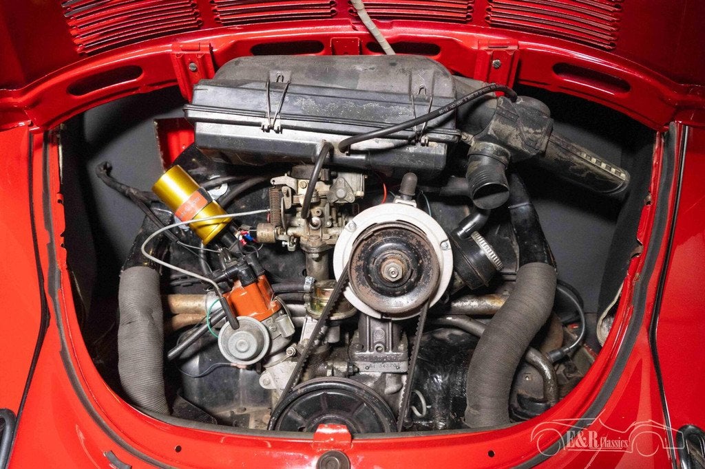 VW Kever Cabriolet | Gerestaureerd | Goede staat | 1976, Auto's, Achterwielaandrijving, Zwart, Cabriolet, Bedrijf