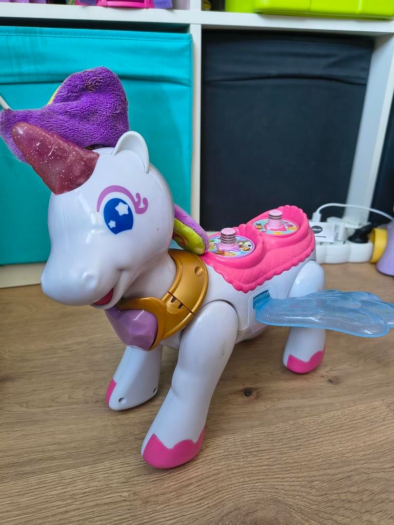 VTech eenhoorn met pop, Ophalen of Verzenden, Zo goed als nieuw