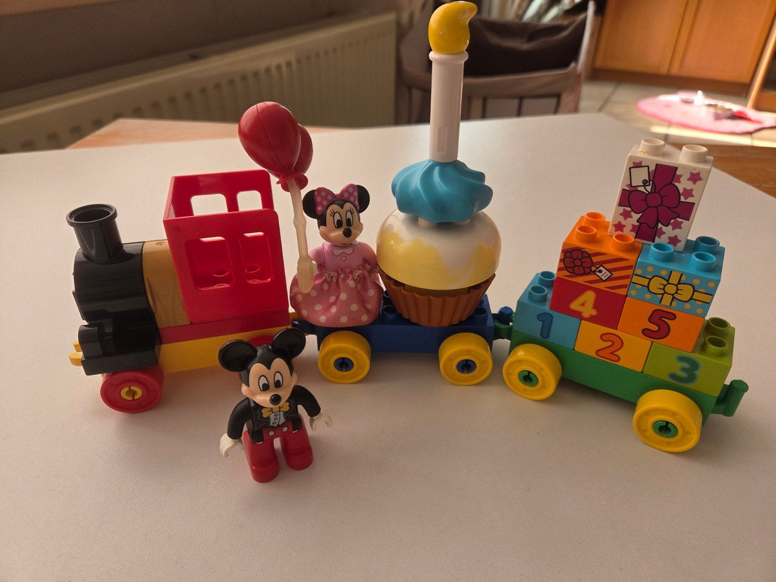 Duplo - Mickey en Minnie verjaardagsoptocht trein - nr 10597, Ophalen of Verzenden, Gebruikt, Duplo