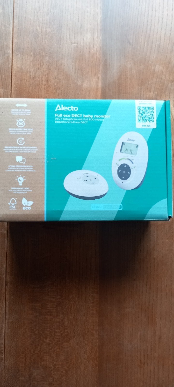 babyfoon Alecto fulltime eco dect baby monitor dbx 125, Ophalen, Gebruikt, 250 meter of meer