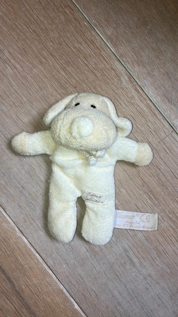 Tiamo badstof hond hondje, Zo goed als nieuw, Wasbaar, Tiamo, Klein (minder dan 20 cm)