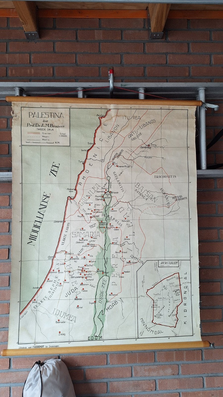 Bijbelse schoolplaat Palestina, Ophalen of Verzenden