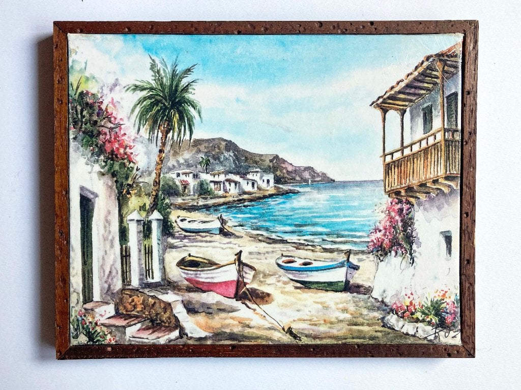 Print schilderij Gran Canaria in lijst 20 x 24,8 cm, Ophalen of Verzenden