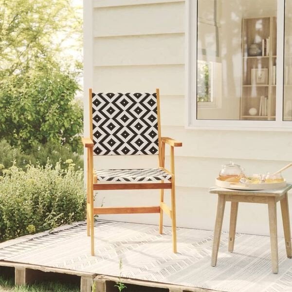 Tuinstoelen 2 st massief acaciahout nieuw in doos, Ophalen of Verzenden, Nieuw