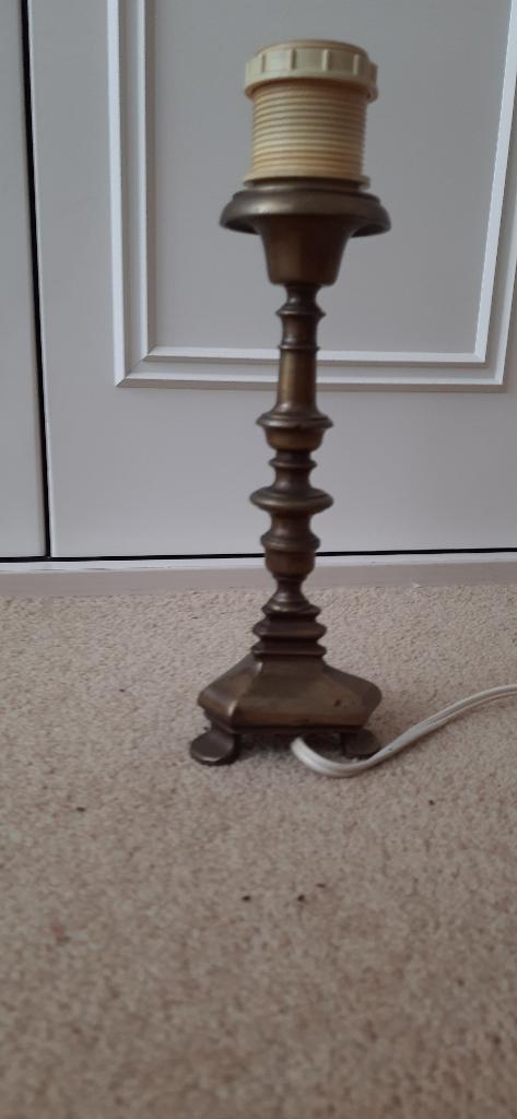 Vintage lampvoet, Ophalen of Verzenden, Gebruikt, Metaal