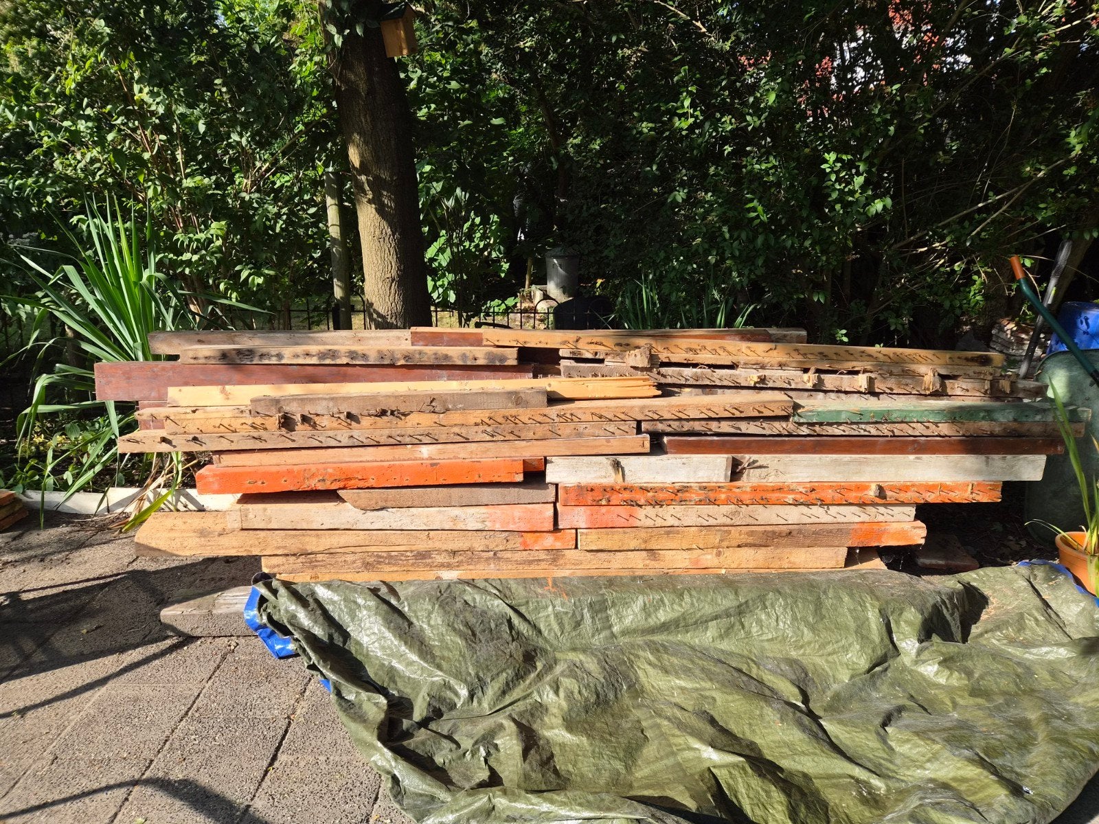 Oude houten vloerbalken(175x75mm kopmaat) en meer, Ophalen, Gebruikt, 50 mm of meer, Balk