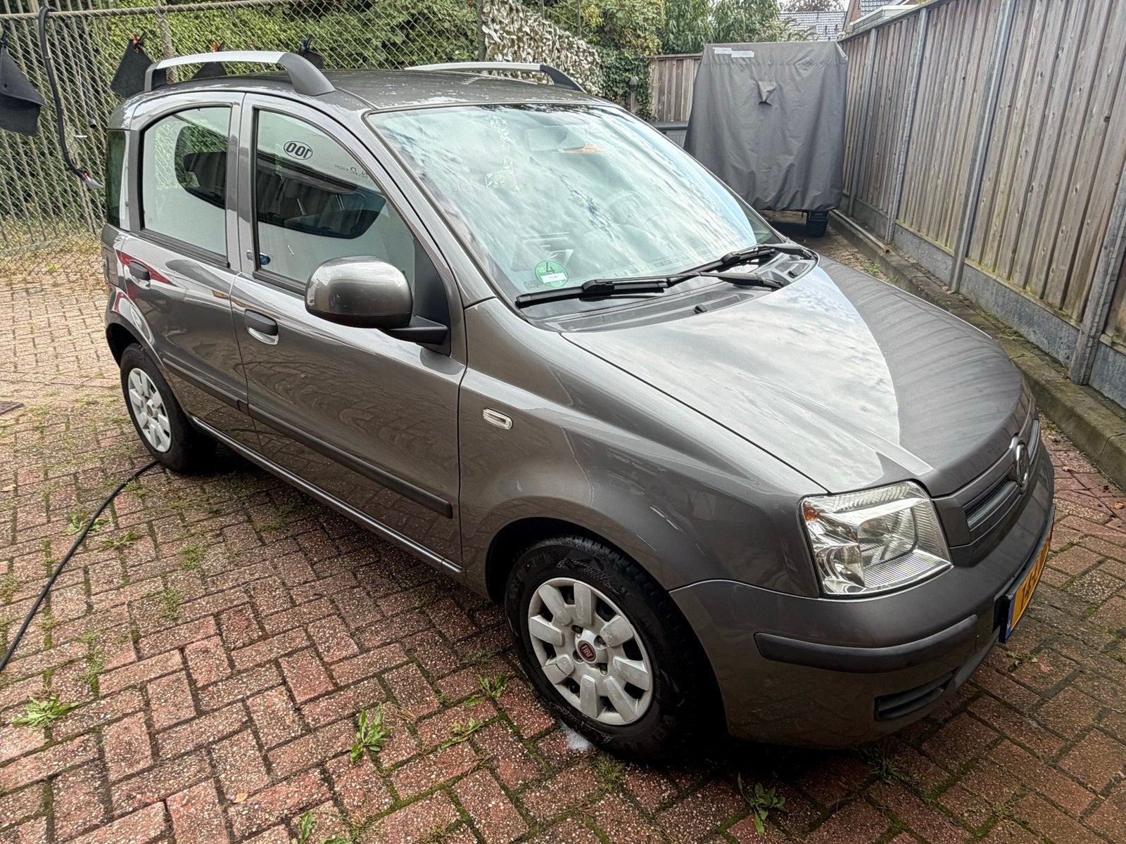 Fiat Panda 1.2  Edizione Cool 2010 Grijs met Airco, Auto's, Fiat, Stof, Metallic lak, 1242 cc, Origineel Nederlands
