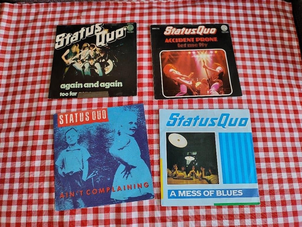 Status Quo 7 Inch  4 stuks, Gebruikt, 7 inch, Rock en Metal, Overige typen
