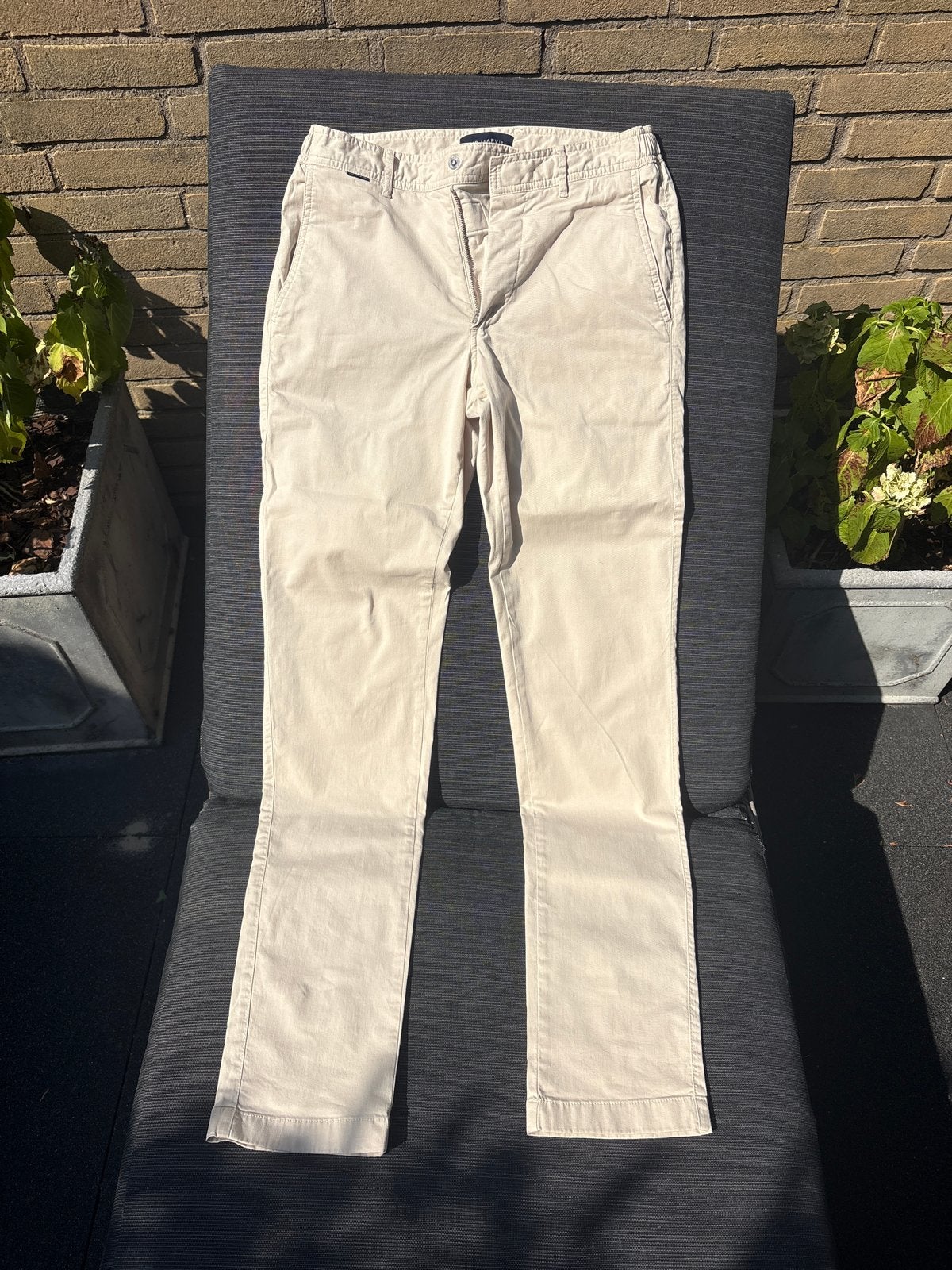 Mr Marvis The Khakis - Beige Chino Broek W30 L32, Ophalen of Verzenden, Zo goed als nieuw, Maat 46 (S) of kleiner, Beige