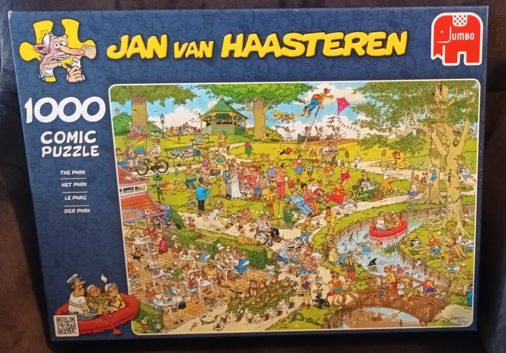 Jan van Haasteren 1000 stukjes - Het Park, Ophalen, 500 t/m 1500 stukjes, Zo goed als nieuw, Legpuzzel