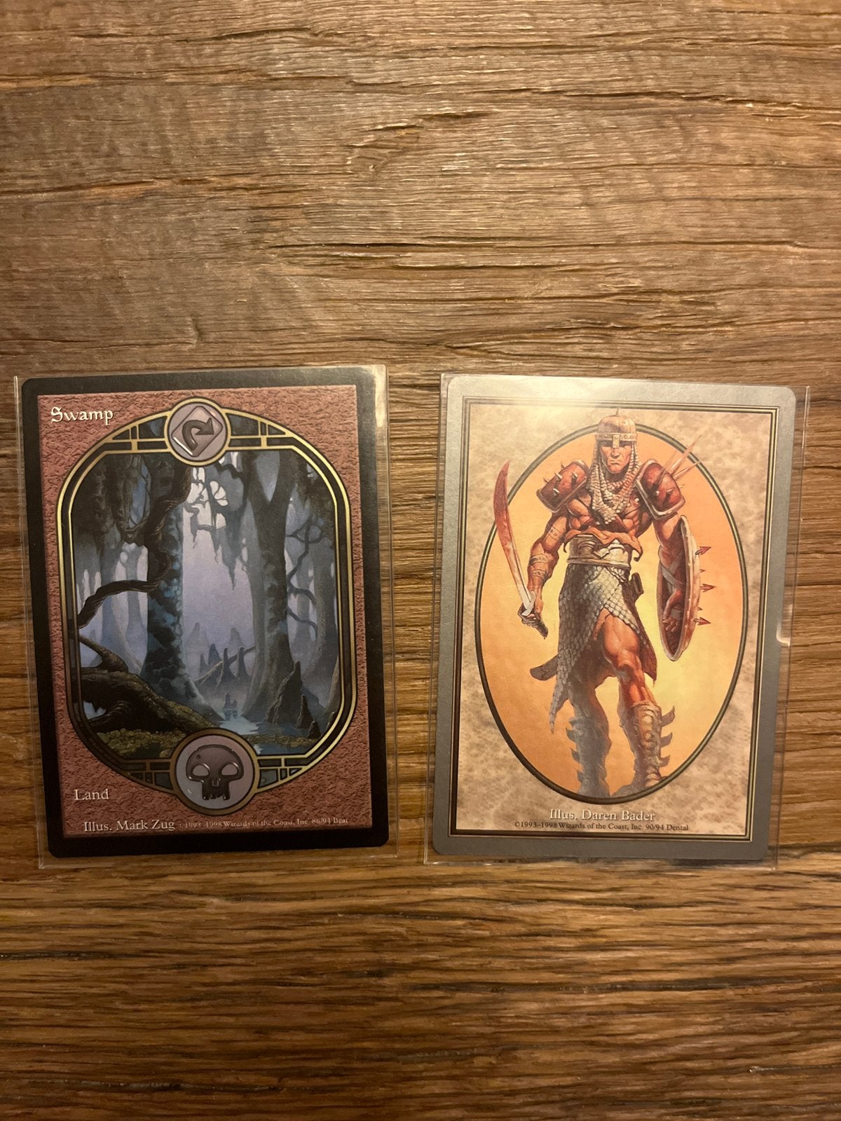 MTG Unglued: Swamp & token, Ophalen of Verzenden, Zo goed als nieuw, Meerdere kaarten