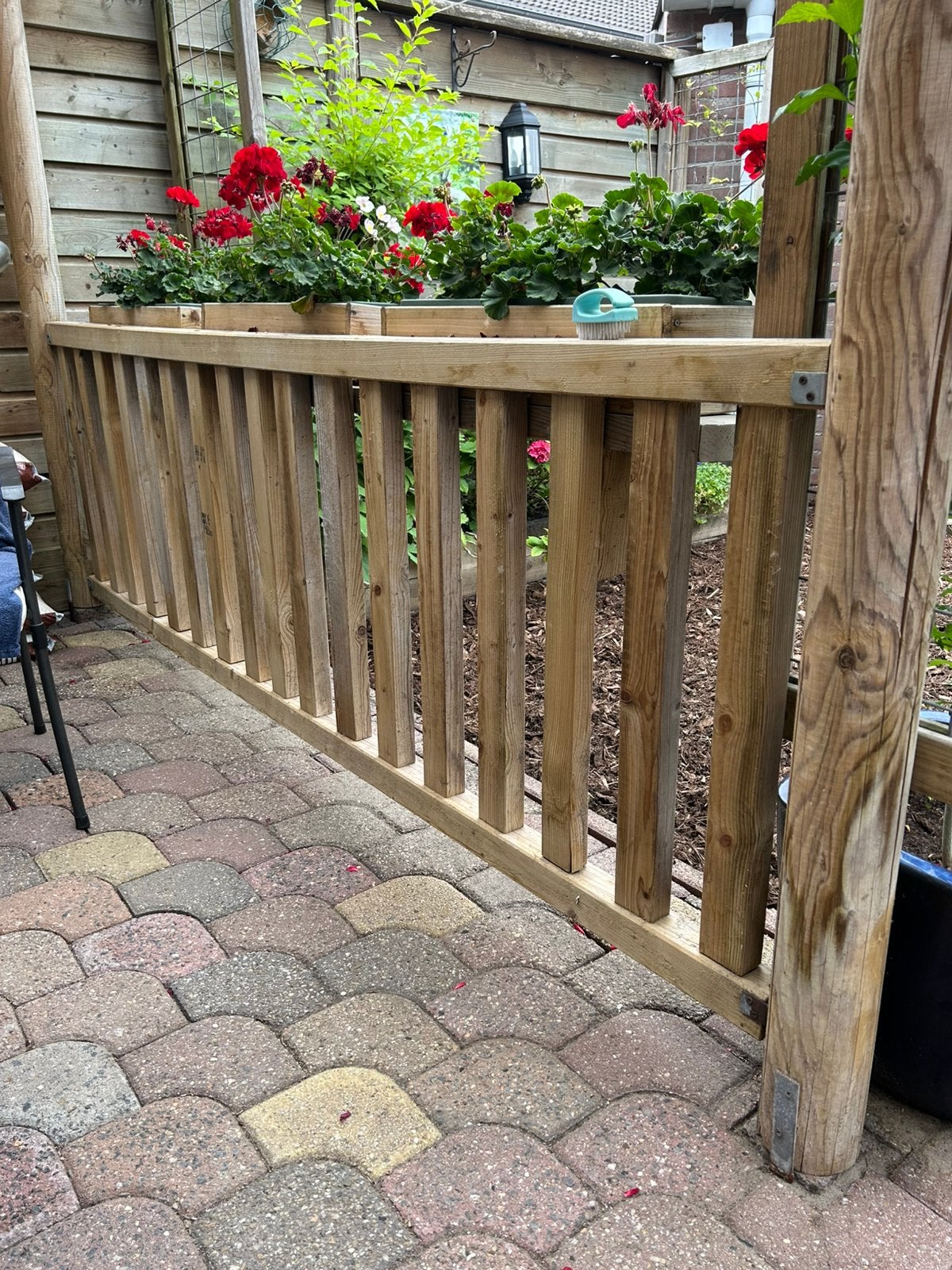 Tuin hek, Ophalen, Minder dan 3 meter, Hout, 1 tot 2 meter