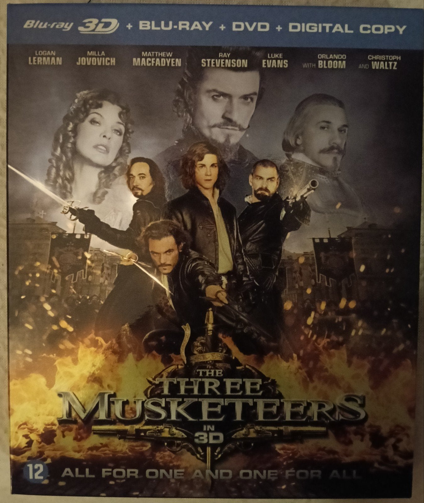 The Three Musketeers bluray in sleeve, Vanaf 16 jaar, Ophalen of Verzenden, Zo goed als nieuw