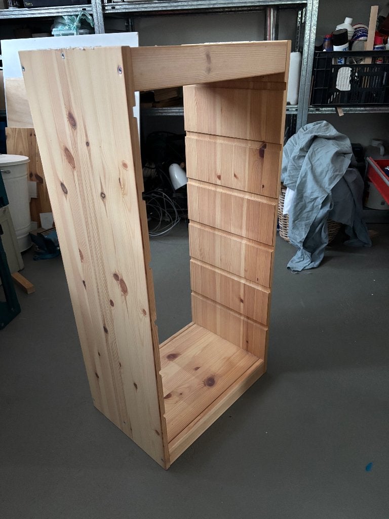 IKEA kast grenen, Met plank(en), Gebruikt, Minder dan 100 cm, Grenenhout