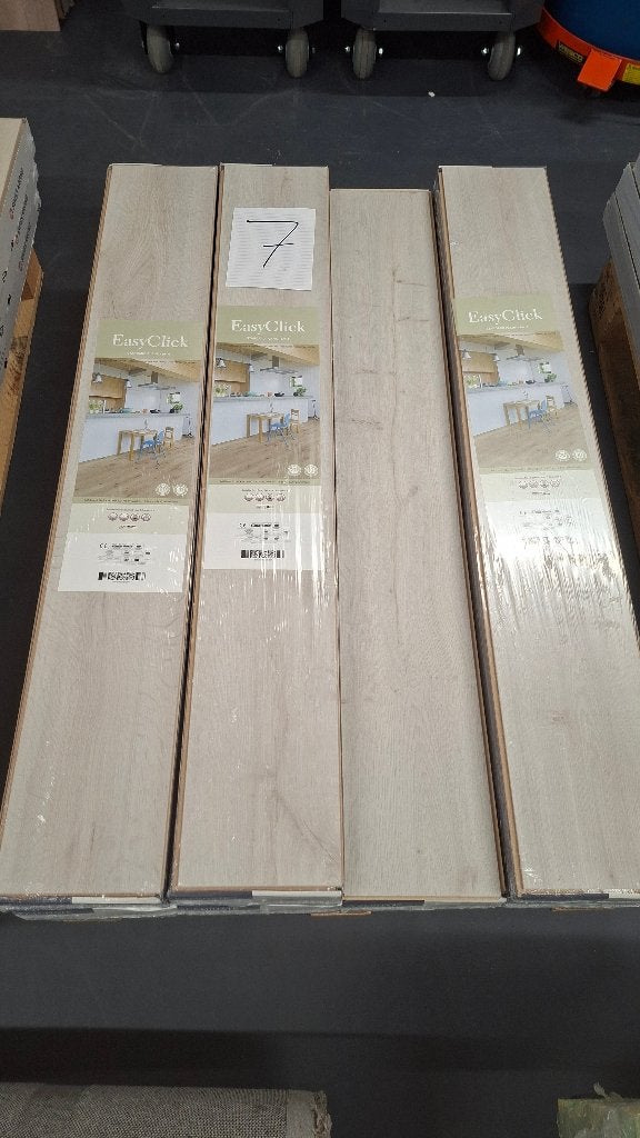 Mooie click laminaat vloer 15m2 Easy Click Whitby Laminaat, Ophalen, Overige materialen, 50 tot 150 cm, ,