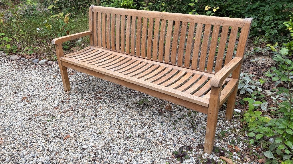 teak tuinbank te koop, Ophalen, Gebruikt, Teakhout