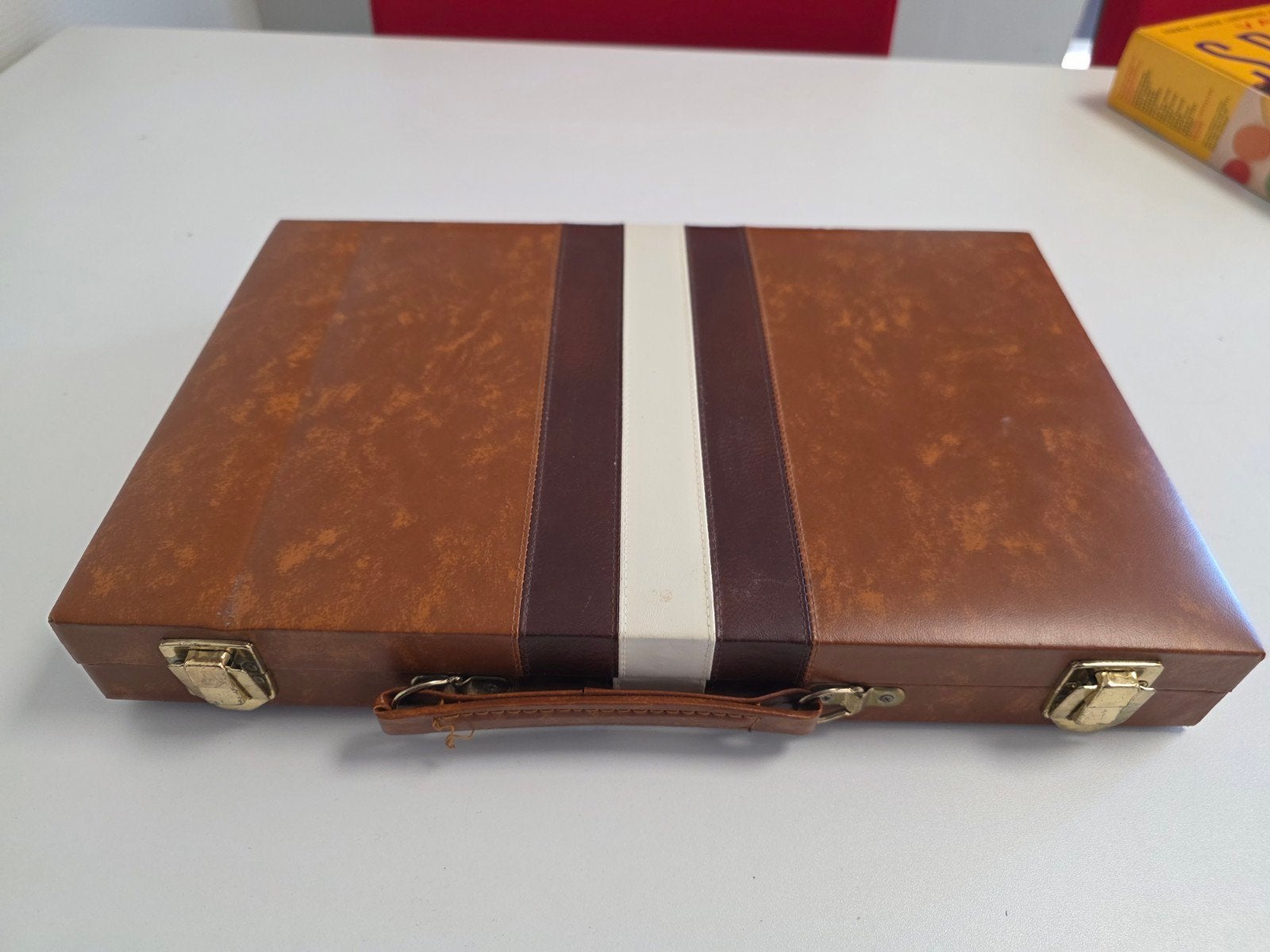 Partij vintage bordspellen backgammon schaak dam, Gebruikt, Een of twee spelers, Onbekend, Ophalen of Verzenden