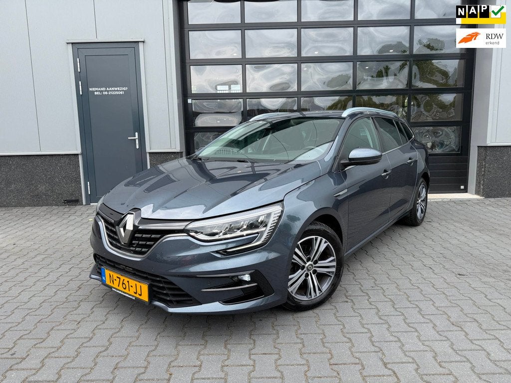 Renault Mégane Estate 1.3 TCe Intens VOL optie's, Voorwielaandrijving, Gebruikt, 4 cilinders, Leder en Stof