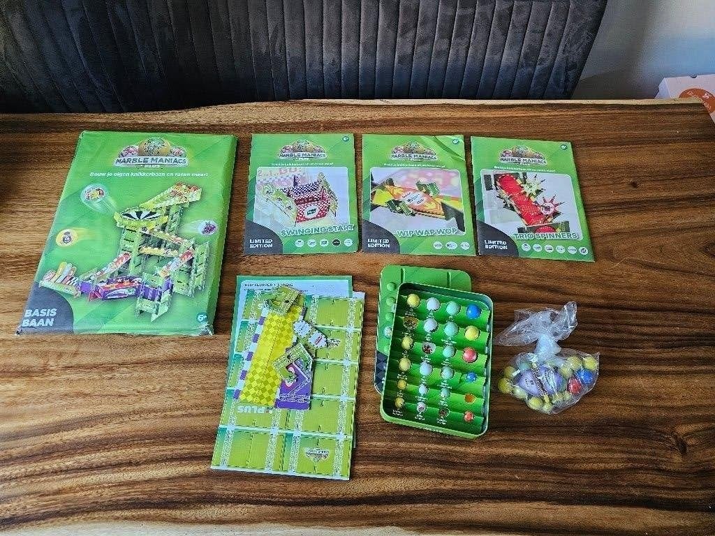Marble Maniacs Plus knikkerbaan set met extra's, Ophalen of Verzenden, Nieuw, Knutselen