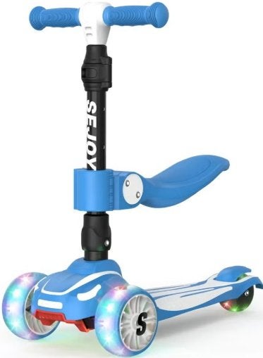 Sejoy opvouwbare step voor kinderen met LED lampjes, Fietsen en Brommers, Steps, Ophalen of Verzenden, Nieuw, Gewone step