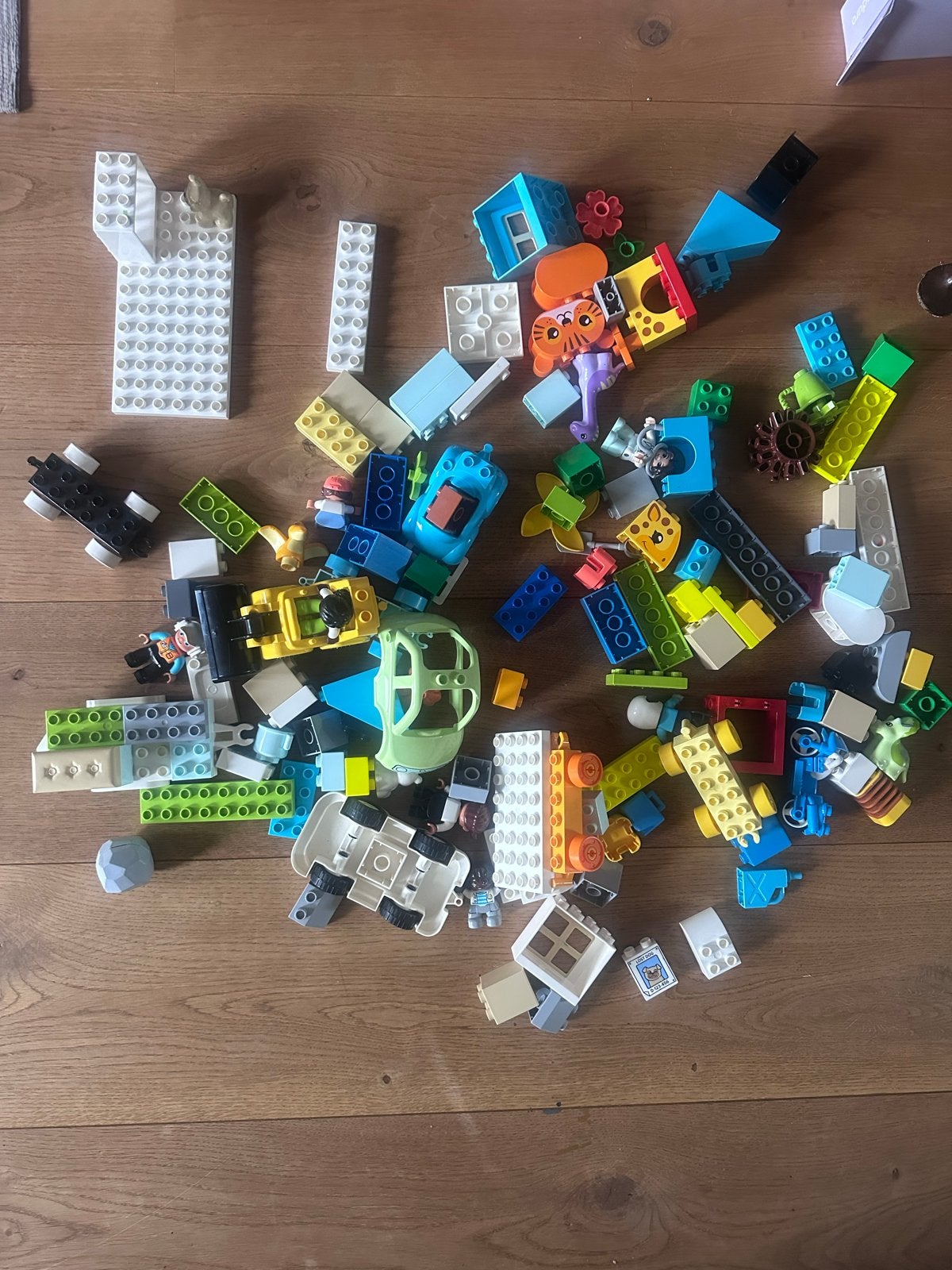 Grote partij LEGO DUPLO met figuren en dieren, Kinderen en Baby's, Inclusief minifiguren, Gebruikt, Ophalen of Verzenden, Duplo