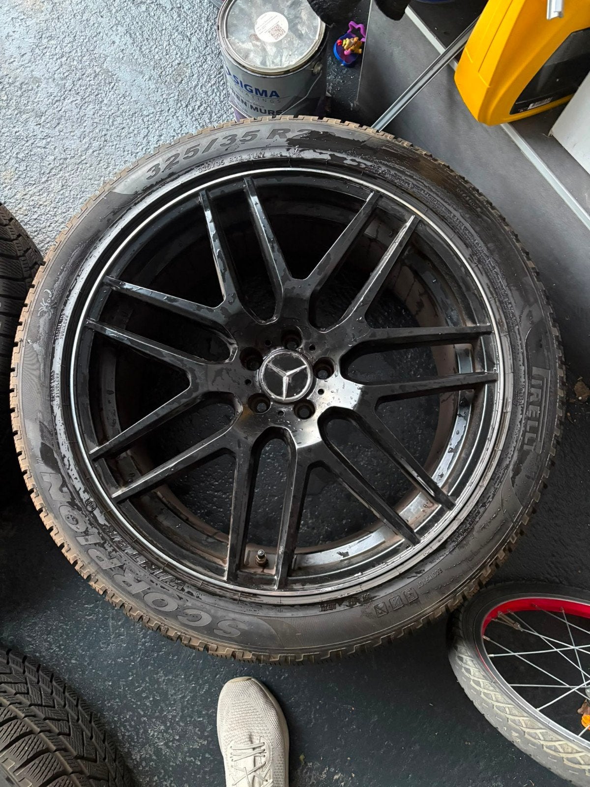 5x112 22inch GLE C63 AMG look velgen, Ophalen, Gebruikt, 285 mm, Banden en Velgen