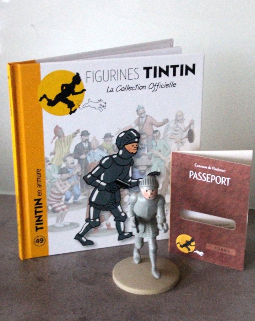 Moulinsart figurine n 49 harnas Tintin Hergé Kuifje, Verzamelen, Verzenden, Kuifje, Zo goed als nieuw, Beeldje of Figuurtje