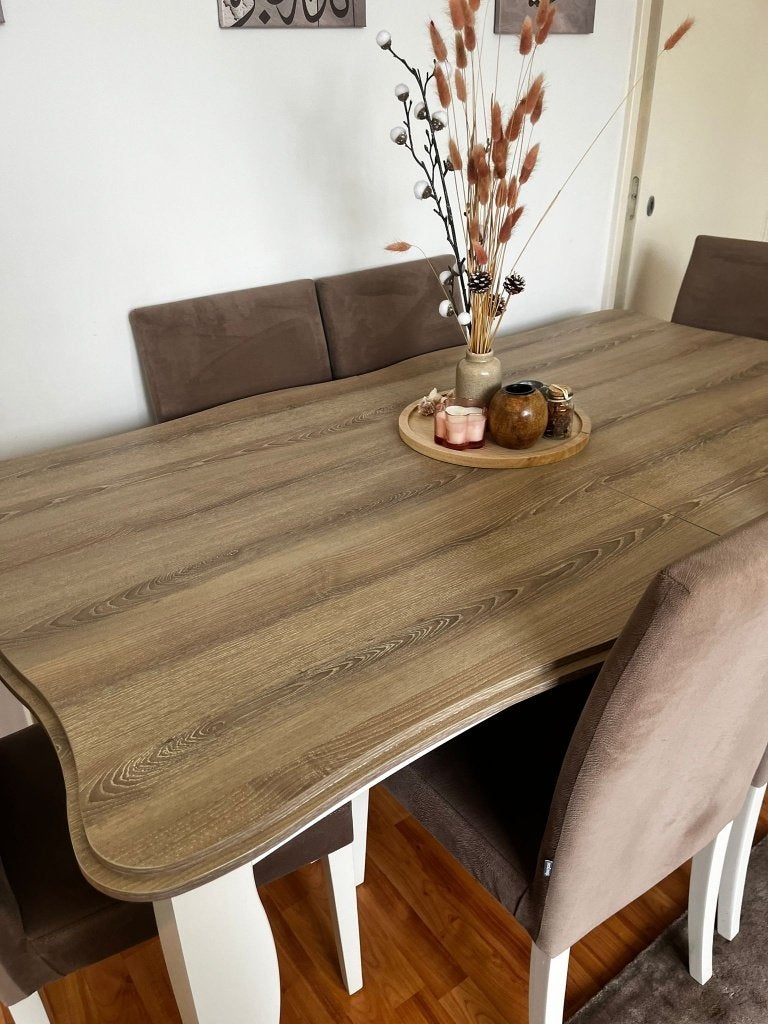 Splinternieuwe eettafel met 6 stoelen – nooit gebruikt!, Ophalen, 50 tot 100 cm, Vijf personen of meer, Rechthoekig
