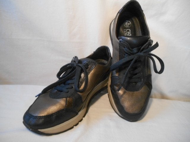 Mooie, comfortabele leren RIEKER schoenen/sneakers, maat 39H, Rieker, Verzenden, Blauw, Sneakers of Gympen