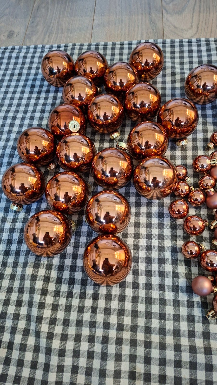 koper kleur kerstballen mat en glans, Diversen, Kerst, Ophalen of Verzenden, Zo goed als nieuw