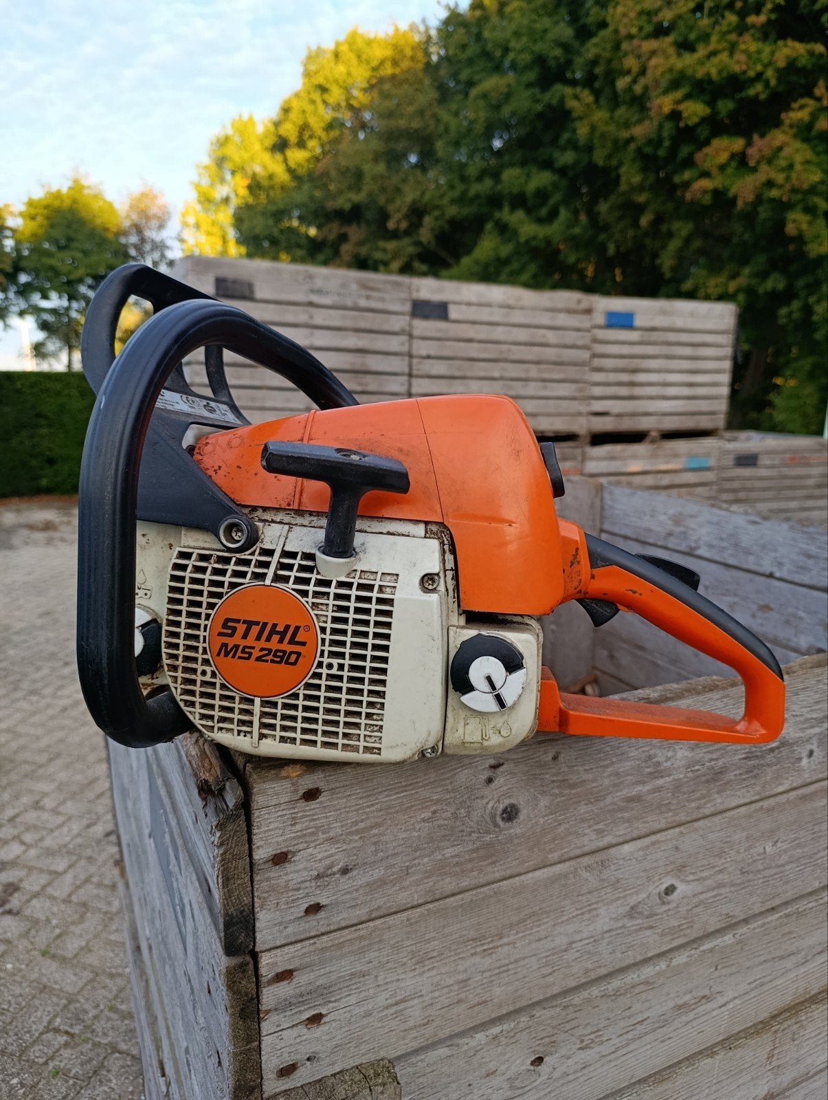 Stihl MS 290 Kettingzaag met gebrek, Tuin en Terras, Ophalen, Gebruikt, Boomzaag, Stihl