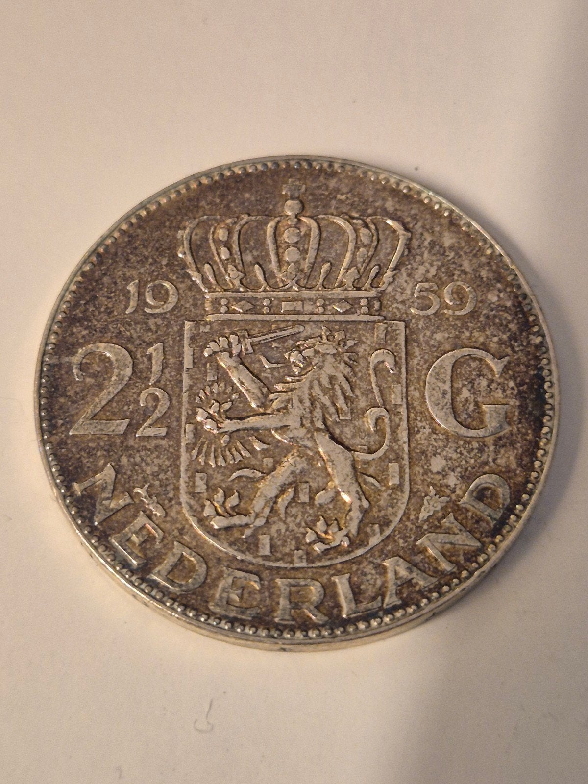 zilveren 2,5 gulden, Postzegels en Munten, Ophalen of Verzenden, Koningin Juliana, 2½ gulden