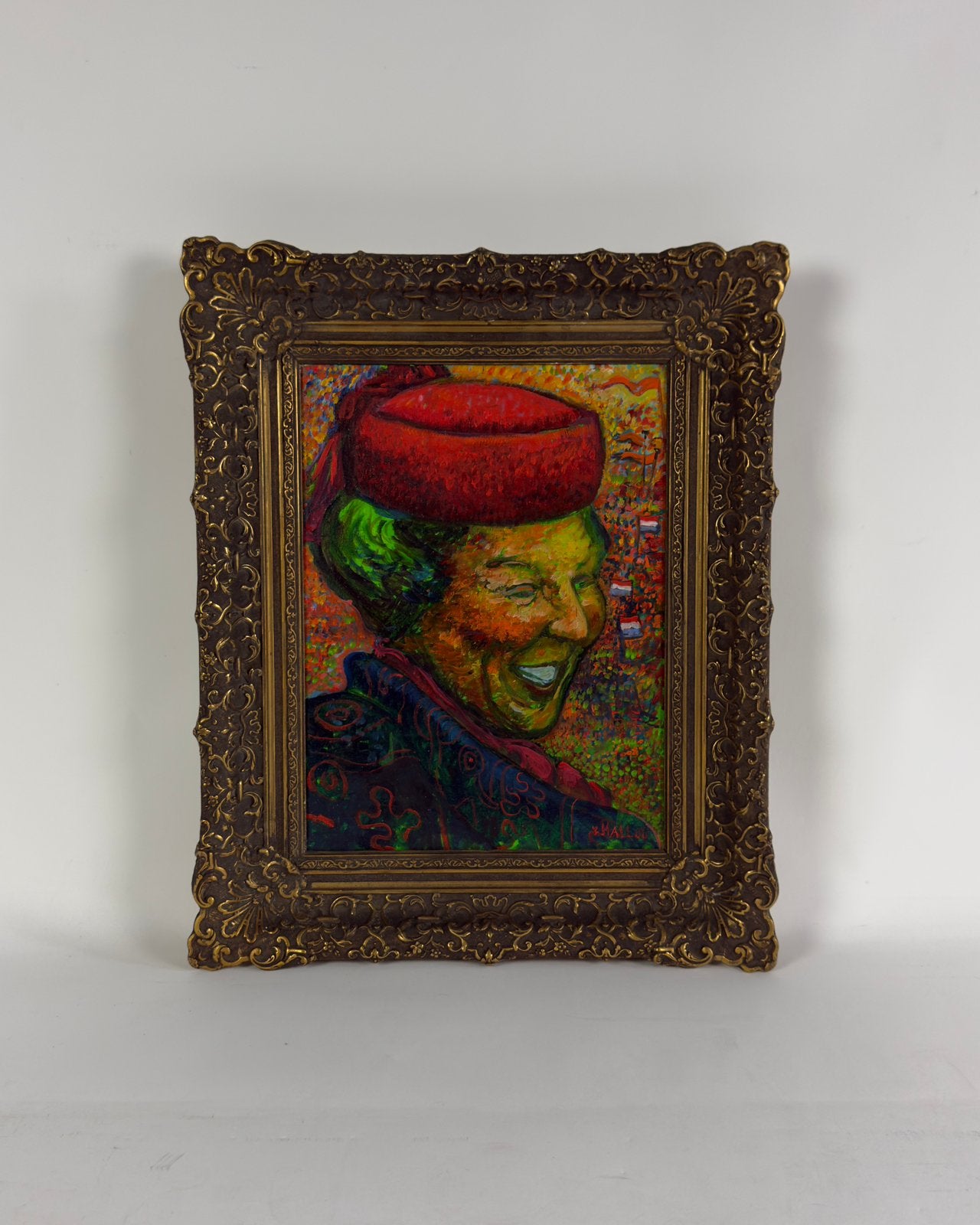 Jurriaan van Hall - Beatrix (2000), Antiek en Kunst, Ophalen, Figuren, Ingelijst, Olieverf