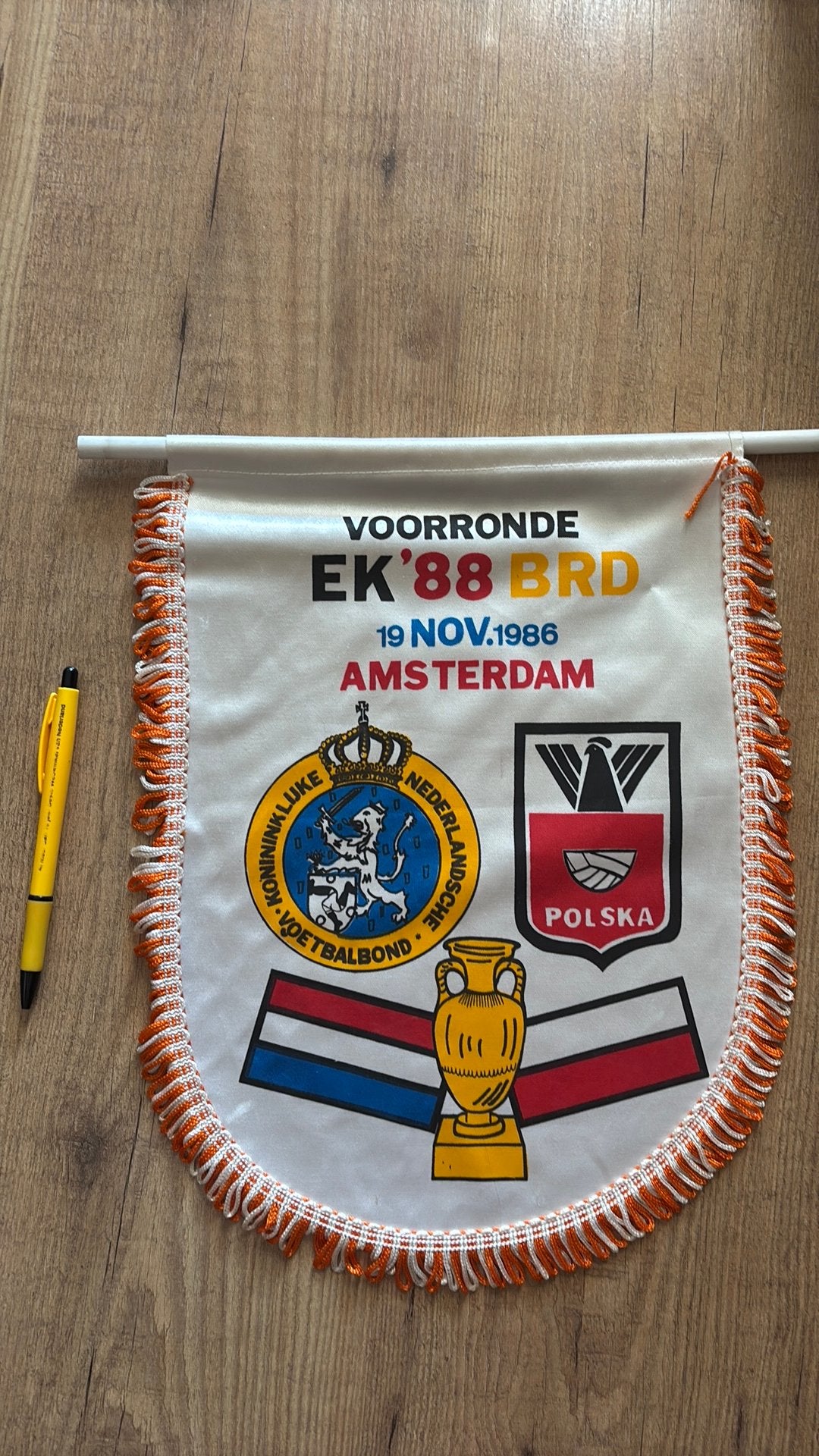 Oude grote vaan 1988 nederland polen, Ophalen of Verzenden, Zo goed als nieuw