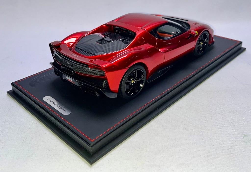 Ferrari 296 Speciale Rosso Magma 1:18 P18269C van BBR, Ophalen of Verzenden, Nieuw, Auto, Overige merken