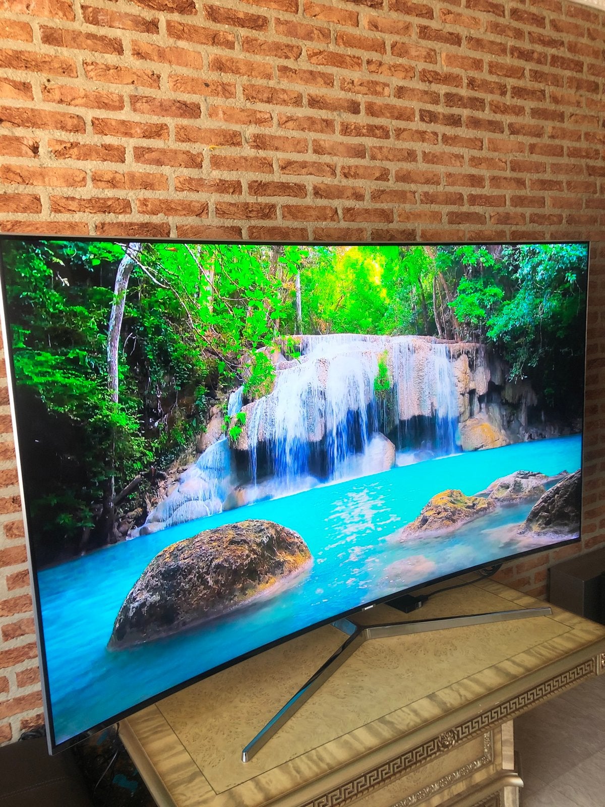 Samsung 78 inch suhd 4k qd ue78ks9000 curved smart tv, Ophalen of Verzenden, Zo goed als nieuw, 100 cm of meer, Samsung
