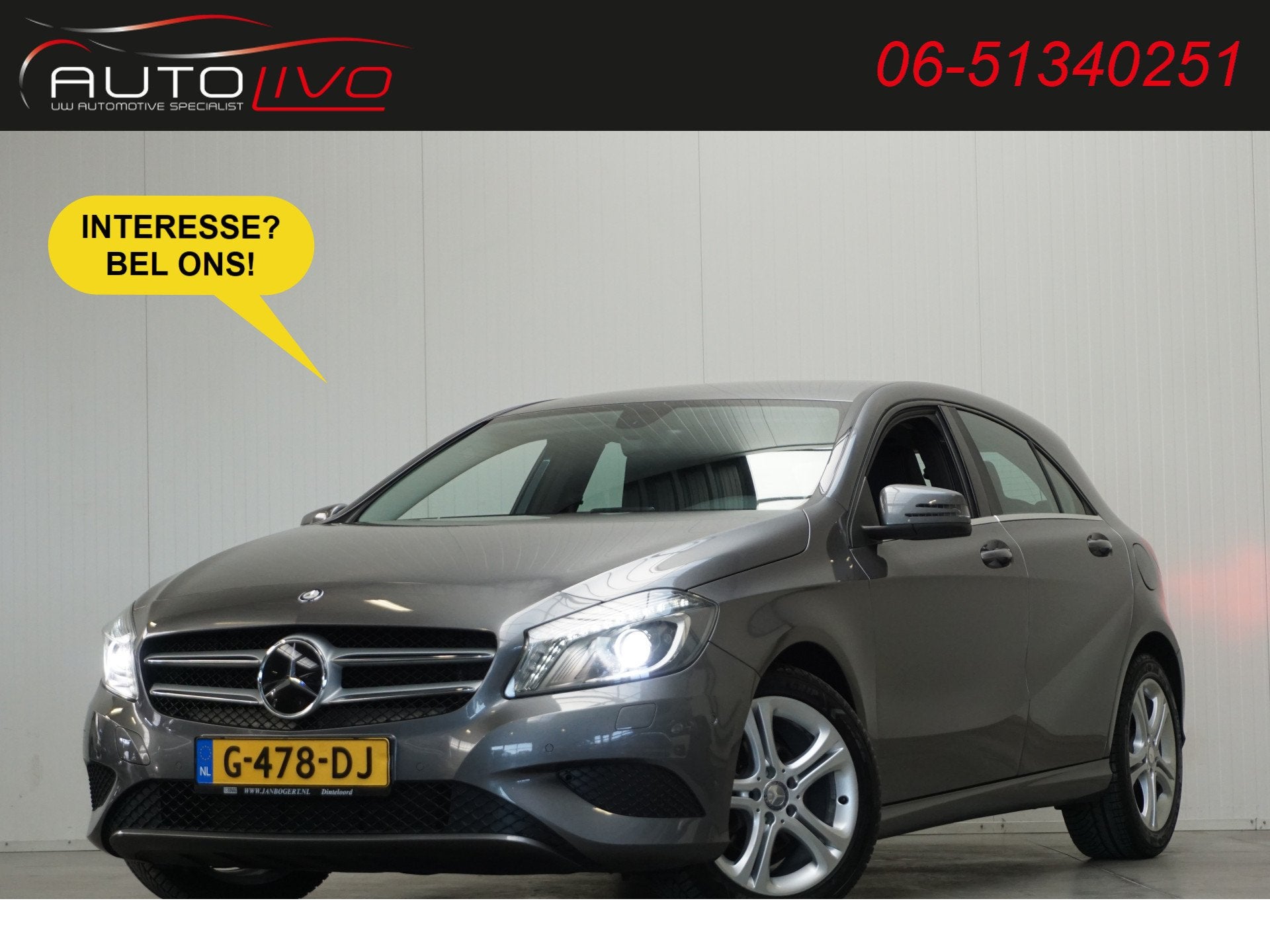 Mercedes-Benz A-Klasse 180 CDI Ambition AUTOMAAT! 71000! NAV, Auto's, Euro 5, Gebruikt, Zwart, 4 cilinders