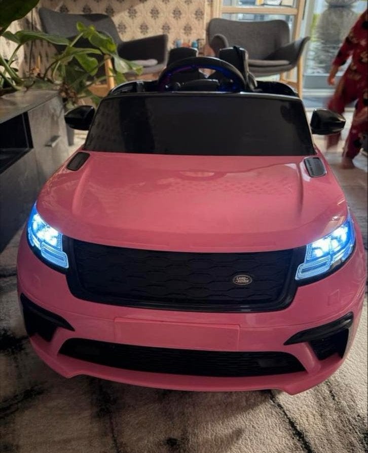 Roze elektrische kinderauto Range Rover Velar, Ophalen, Gebruikt