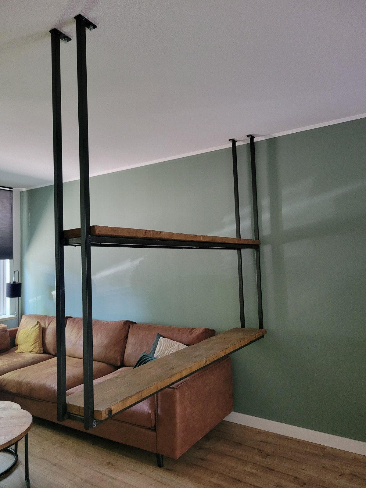 Zelfgemaakte Room Divider - Hout & Metaal, Ophalen