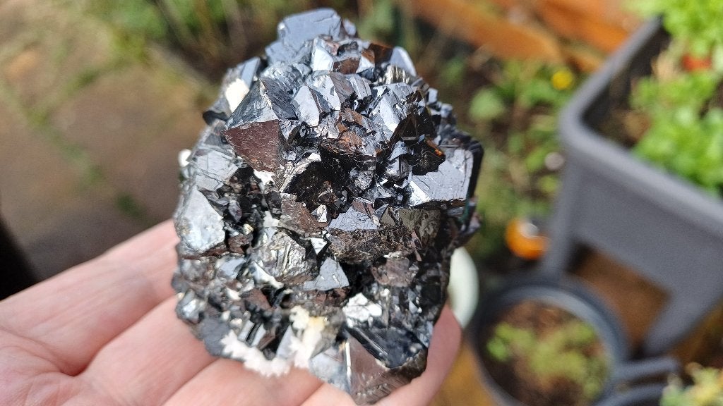 mrt02 Sfaleriet Calciet UV Huanuco mijn Peru, Ophalen of Verzenden, Mineraal