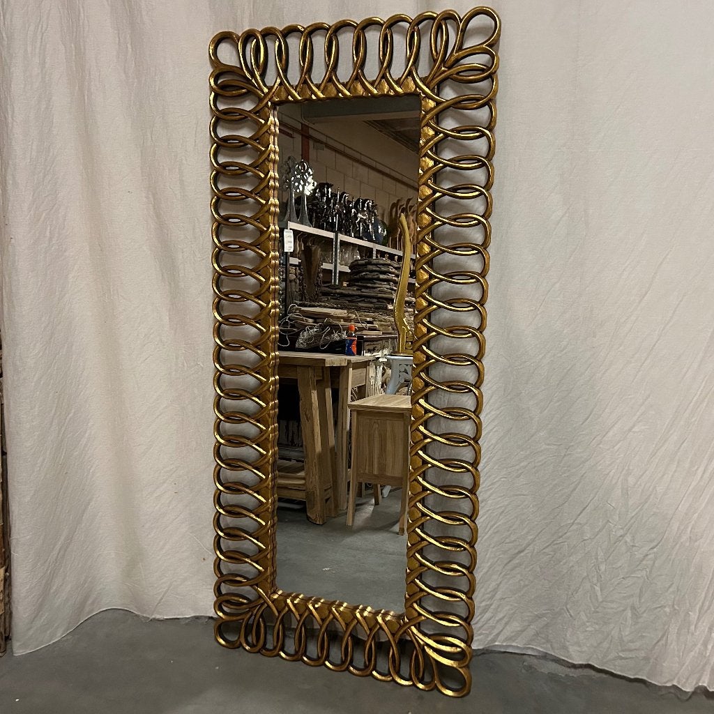 spiegel goud met een lijst van 180 x 80 cm - Gratis bezorgd, TTM Wonen, Meubels – (Perzische) Tapijten en Woonaccessoires, Taag 63, 2491 CS, Den Haag (Forepark)