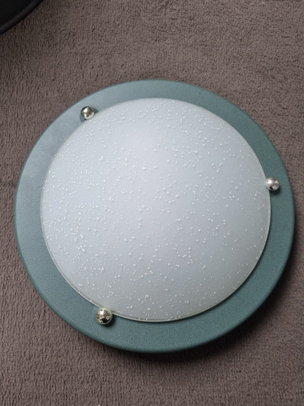 Plafondlamp, Ophalen, Inclusief lichtbron, Groen, E27 (groot)