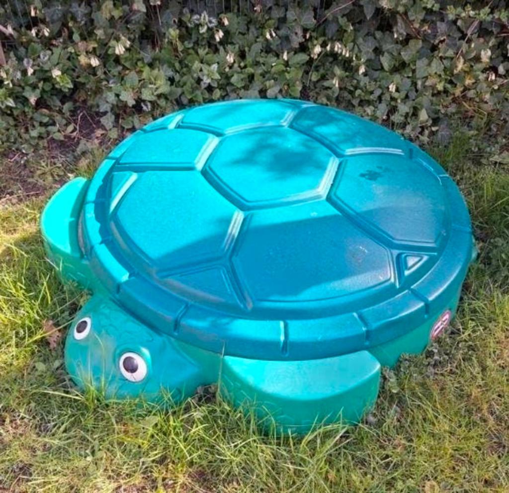 Little Tikes schildpad zandbak,met zand en speeltjes., Ophalen of Verzenden, Gebruikt