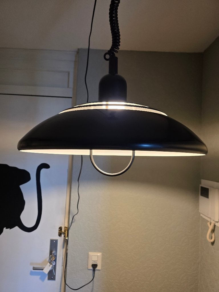 Treklamp zwart, Ophalen, Gebruikt, Scandinavië, E27 (groot)